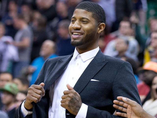 Paul George takes part in 1st full practice with Pacers