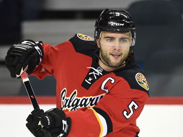 Flames' Giordano '100 percent' following bicep tear