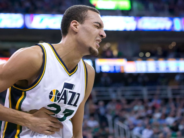 Gobert exits must-win game with sprained ankle