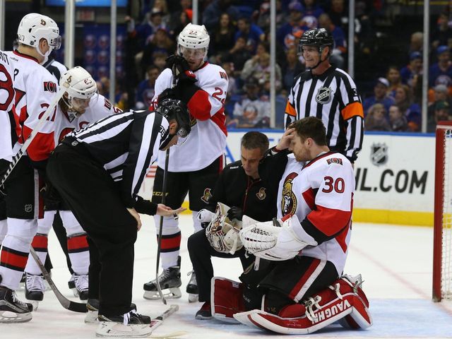 VIDEO: Boychuk slap shot breaks Hammond's mask