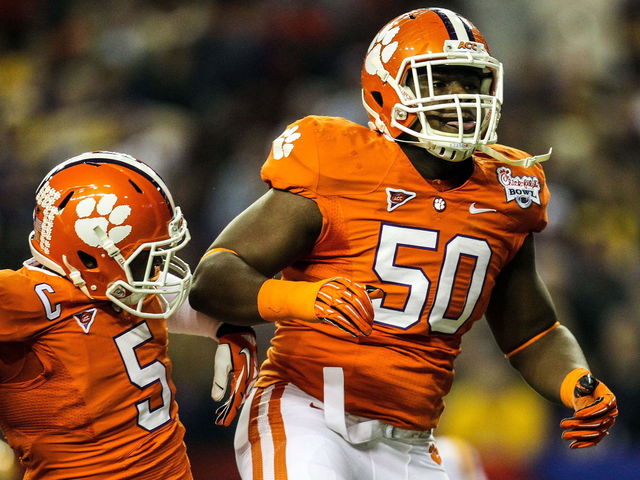 Falcons select Grady Jarrett in 5th round on day after his home was damaged in fire