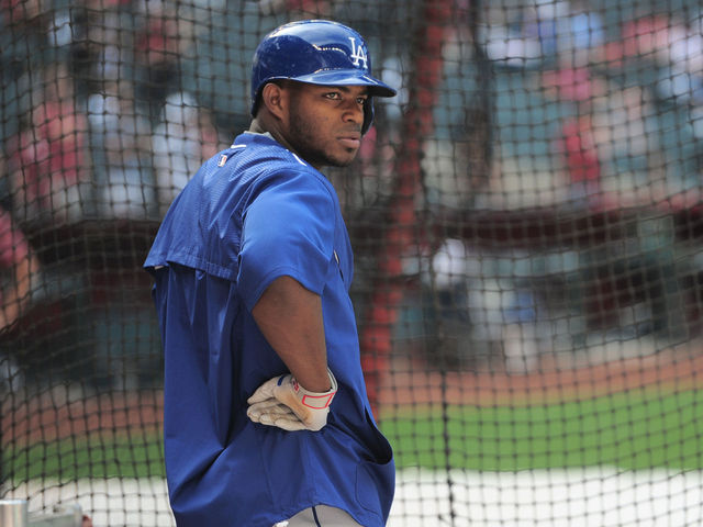 Puig could land on DL with sore hamstring