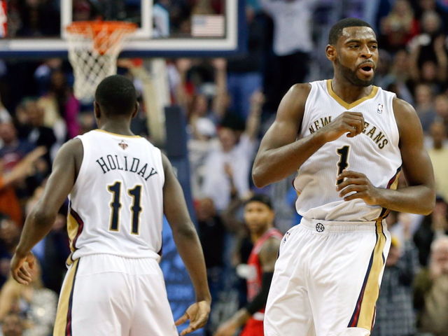 Evans playing for Pelicans on Monday, Holiday to sit