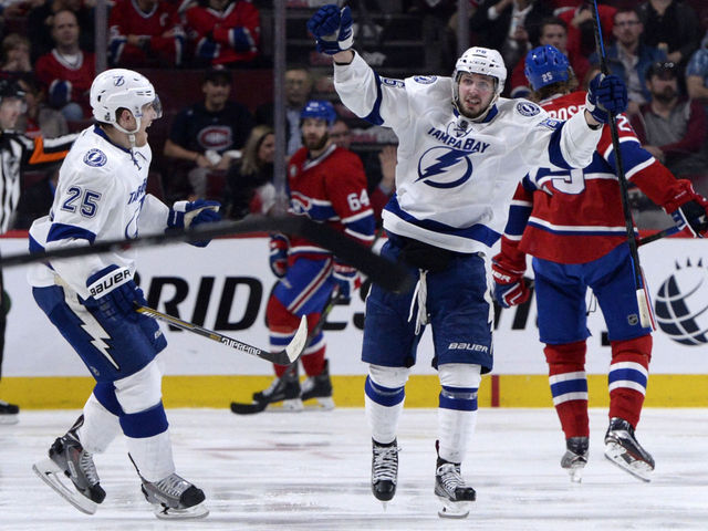 Kucherov gets last laugh as Lightning take Game 1 over Canadiens in 2OT