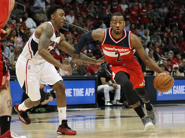 Teague, Wall both suffer (and play through) injuries in 1st half of Game 1