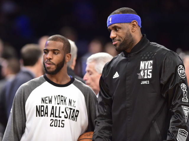LeBron James breaks media ban, calls Chris Paul on wife's cell phone