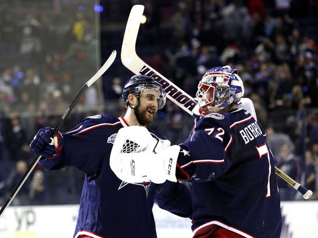 Blue Jackets' Bobrovsky, Foligno off to worlds