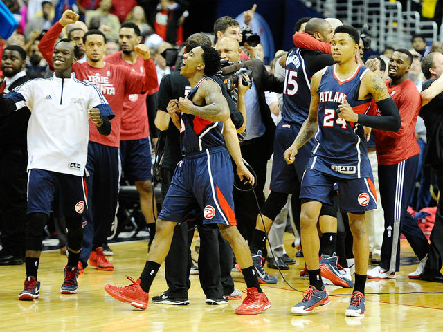 Hawks advance past Wizards after Pierce's game-tying 3 overturned