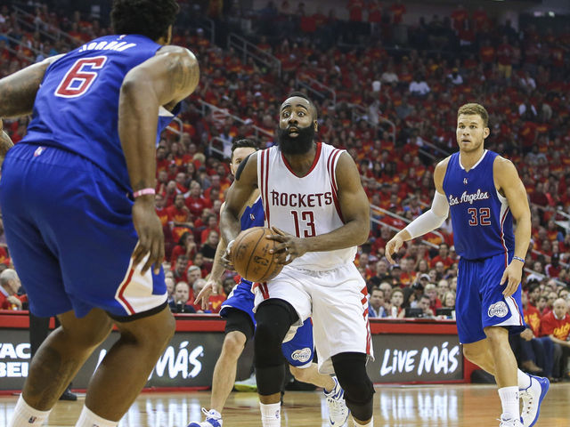 VIDEO: James Harden blows through Clippers for emphatic jam