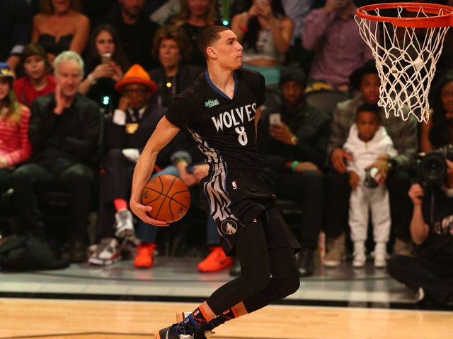 VIDEO: Dunk champion Zach LaVine flashes 44-inch vertical jump