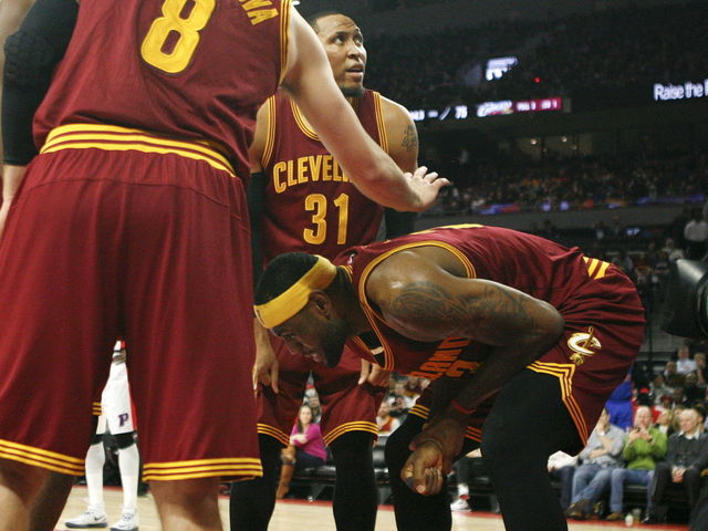 LeBron James has been dealing with a season-long sprained wrist