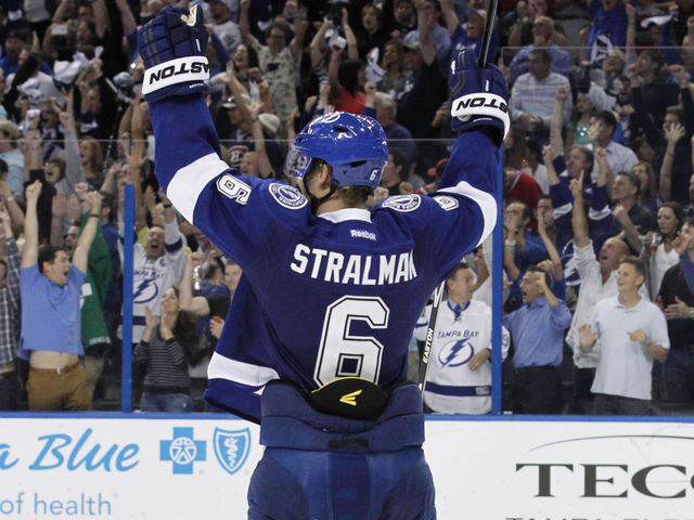 Lightning's Stralman progressing, but won't play in 1st round