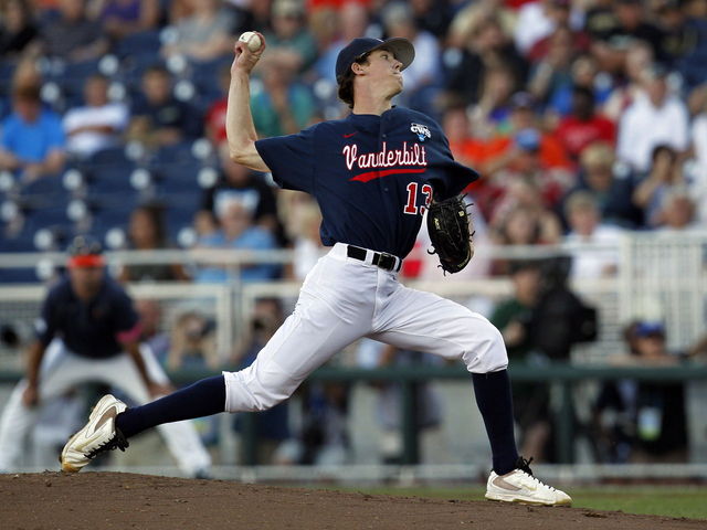 Dodgers select Vanderbilt right-hander Walker Buehler with the 24th pick overall