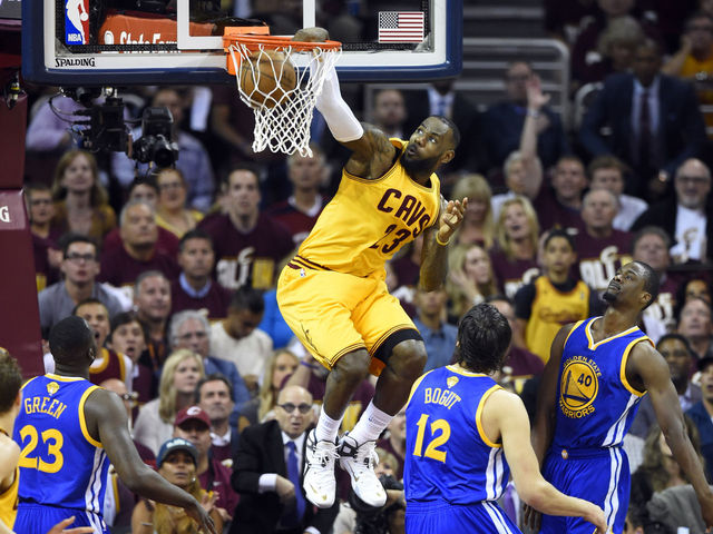 LeBron pours in another 40, Cavaliers hold off Warriors to take 2-1 NBA Finals lead