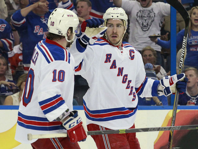 VIDEO: Rangers' McDonagh steals, flies in, and goes bar down