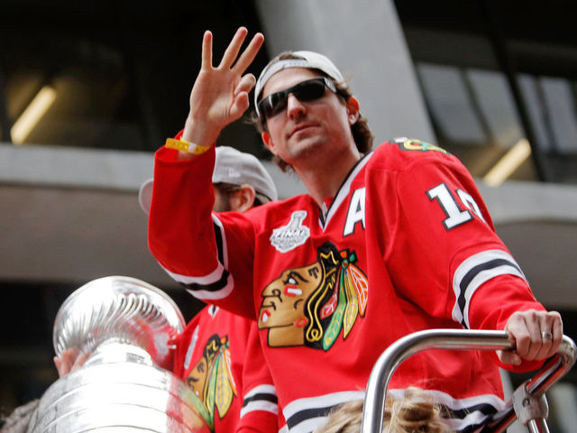 PHOTOS: Patrick Sharp and his 2 adorable daughters get their day with the Stanley Cup