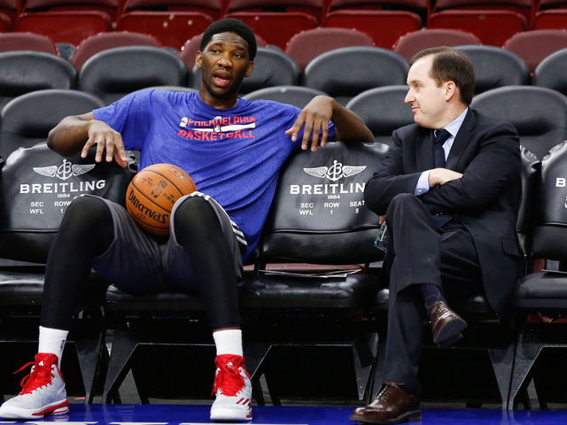 Embiid didn't re-break same bone in his foot, says Sixers GM