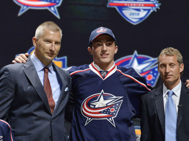 Blue Jackets select Zach Werenski with 8th pick in NHL Draft
