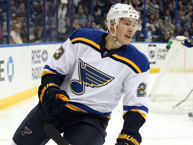 VIDEO: Blues' Jaskin makes speedy power move to down Red Wings