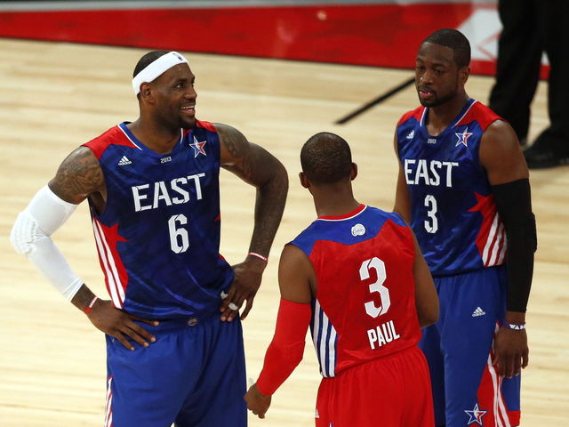 PHOTO: 3 NBA stars, an actress, and a banana boat