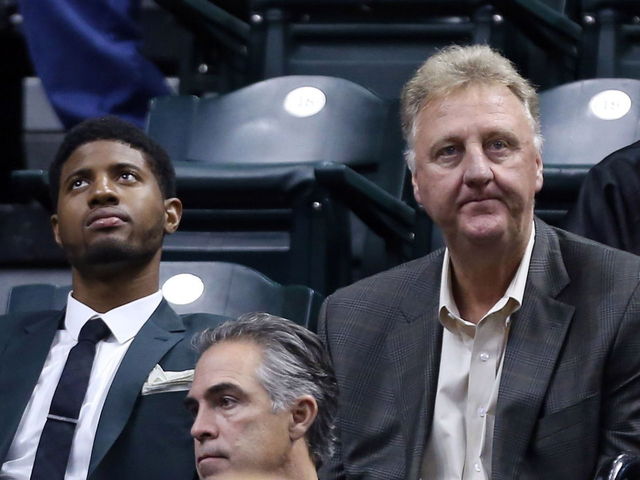 Larry Bird on Paul George at PF: Offensive benefit outweighs defensive cost