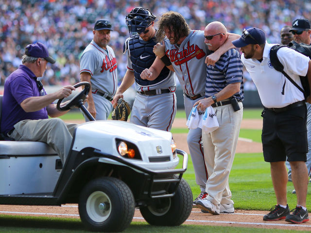 Braves' Jason Grilli expected to miss remainder of season with ruptured Achilles