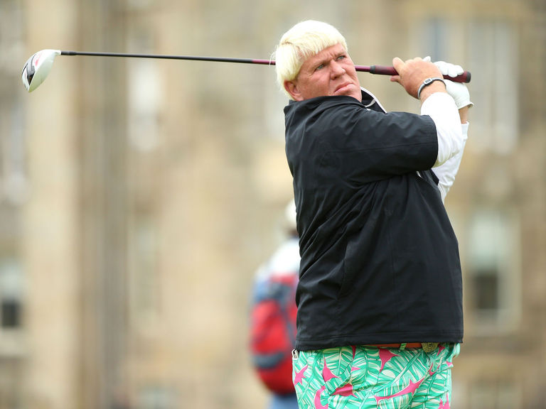 PHOTO John Daly and his colorful pants in contention at the Open