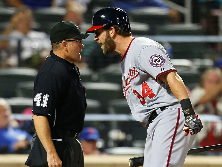 VIDEO: Bryce Harper ejected for screaming in umpire's face | theScore.com