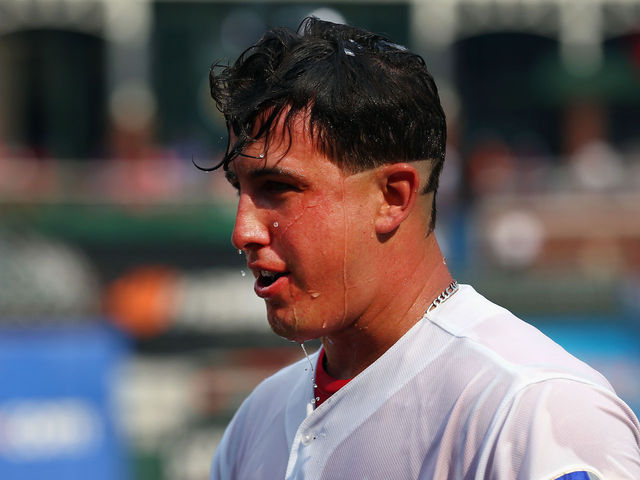Rangers' Holland meets Charlie Sheen to talk Wild Thing haircut