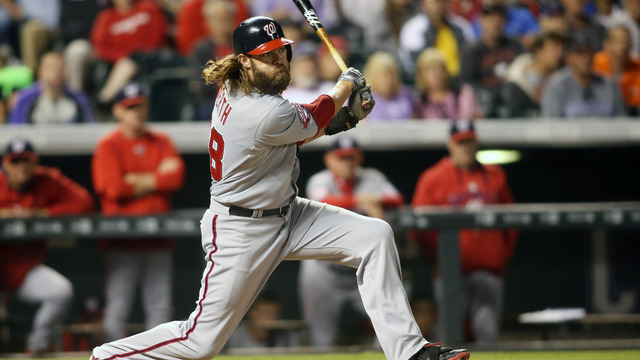 Werth ties franchise record with 46-game on-base streak