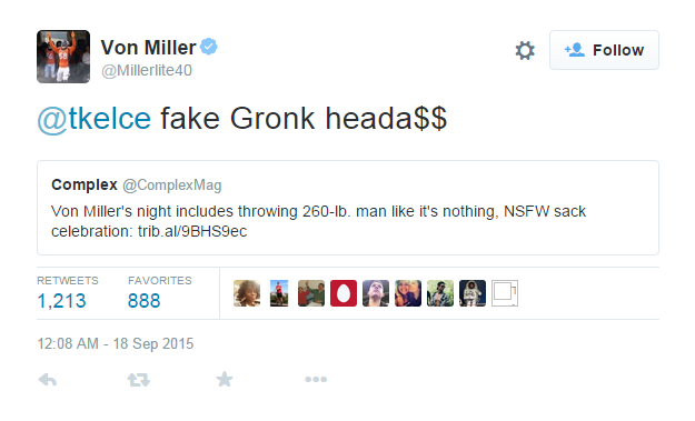 Von Miller and Travis Kelce beef explained