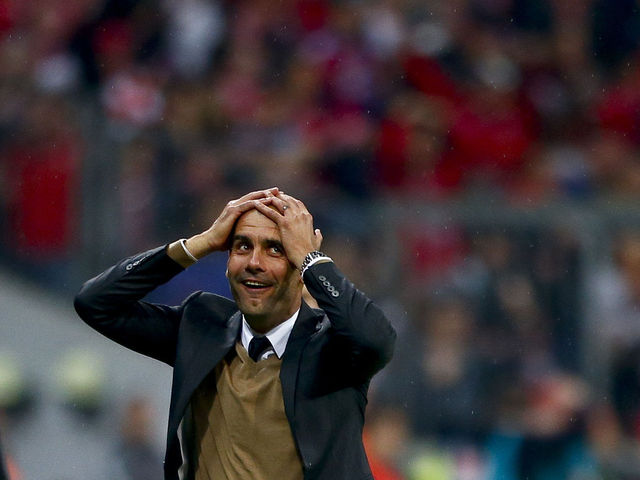 VIDEO: Pep Guardiola's reaction to Lewandowski's scoring explosion is perfect