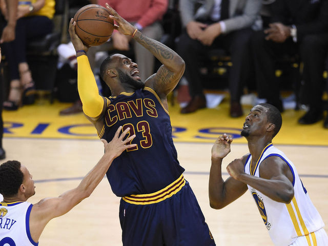 LeBron jokes he could use more time off; no timeline for Love or Irving