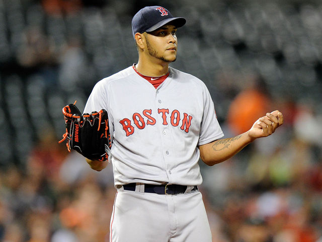 Red Sox pitcher Rodriguez out 6 months after knee surgery