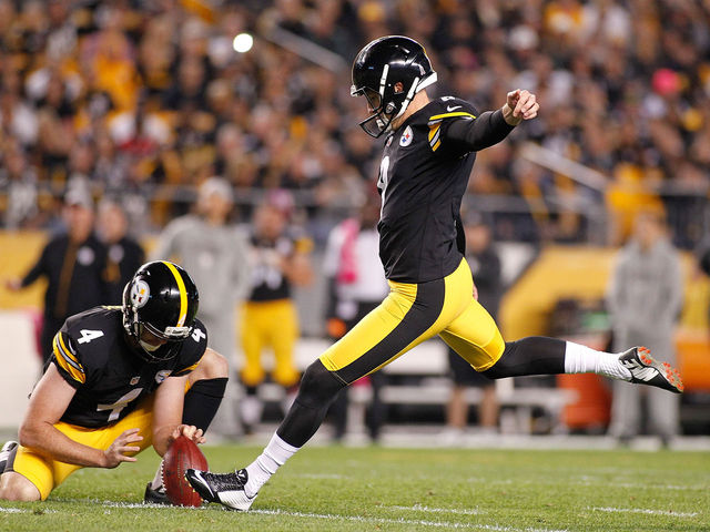Steelers' Scobee misses 2 kicks in 2nd half of loss to Ravens