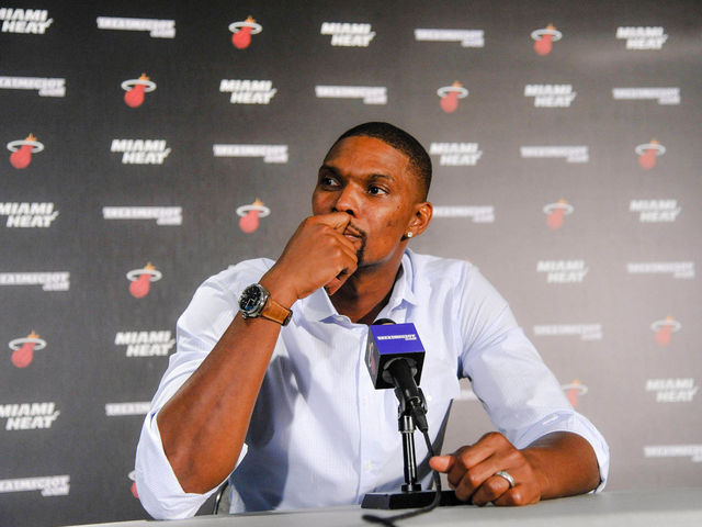 After health scare, Chris Bosh glad to be back on hardwood