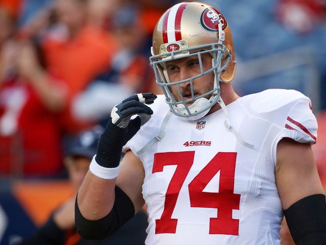Report: 49ers' Staley suffers fractured orbital bone, expects to play again this season