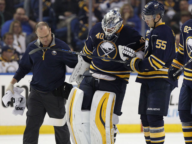 Sabres GM: Lehner's injury 'not short-term;' to have MRI on Saturday