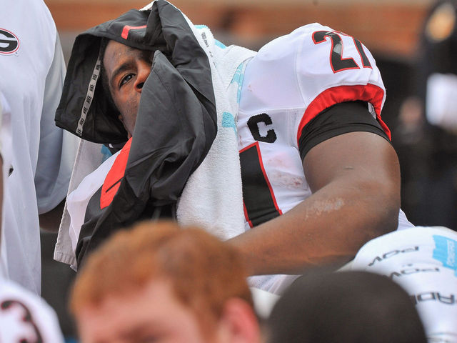 Georgia's Nick Chubb suffers serious left knee injury
