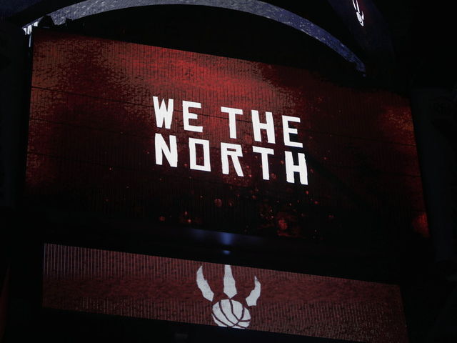 PHOTO: Raptors unveil new court design