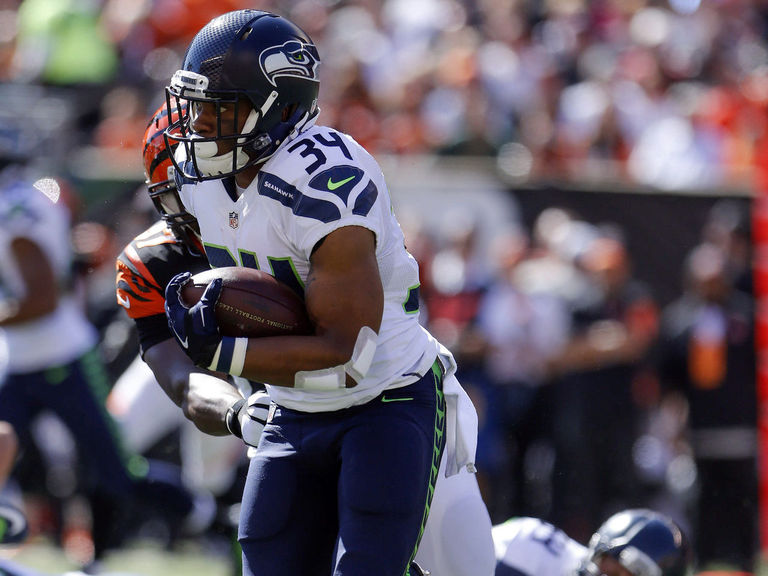 Thomas Rawls Touchdown Seattle Seahawks Running Back