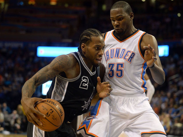 Leonard's career-high 32 not enough as Spurs fall to Thunder in thriller
