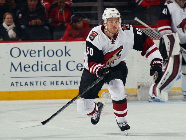 Coyotes place Vermette on unconditional waivers for buyout purposes
