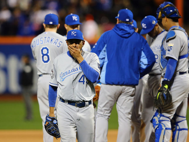 VIDEO: Morales pump fakes himself out of Game 3