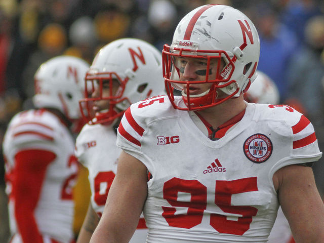 VIDEO: Nebraska's Jack Gangwish enters stands to thank fans after rough loss