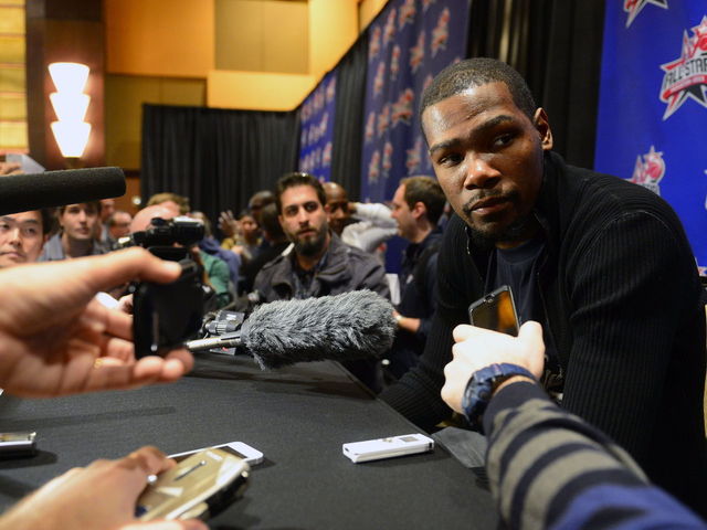 Frustrated Durant wants to play every game, explains he's not 'a 19-year vet'
