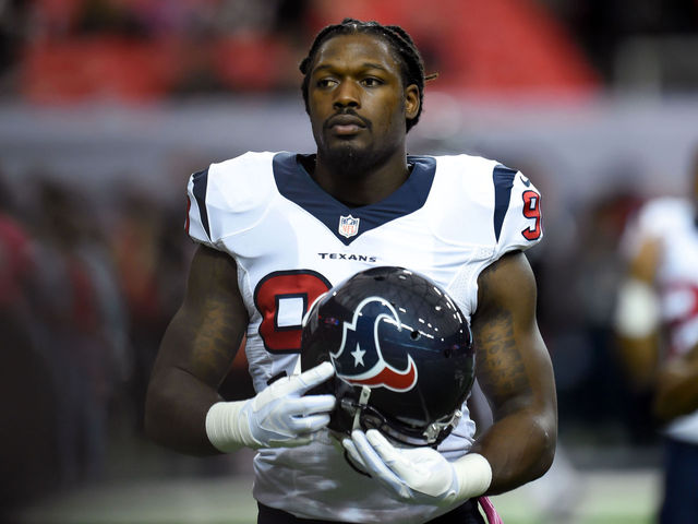 Watch: Clowney returns fumble for TD after Mercilus crushes Brady