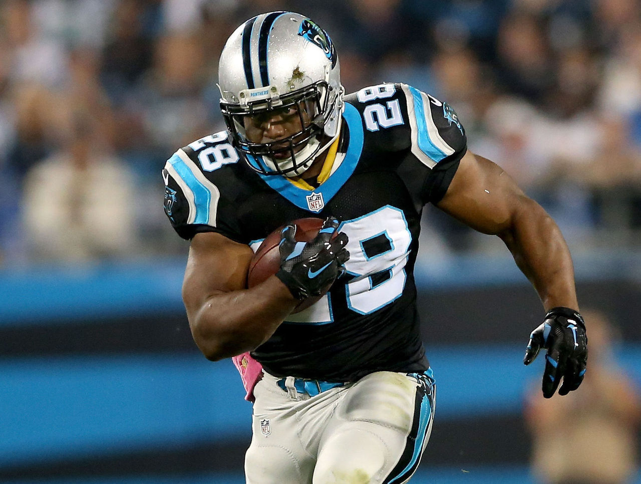 Panthers RB Stewart concerned about Super Bowls, not carries