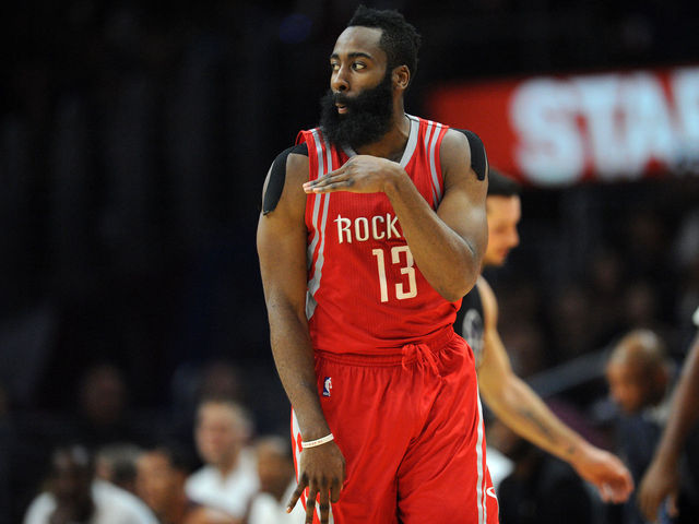 VIDEO: James Harden concludes interview with eye roll for the ages