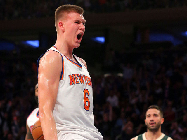 VIDEO: Knicks' Porzingis further masters art of the putback vs. Raptors